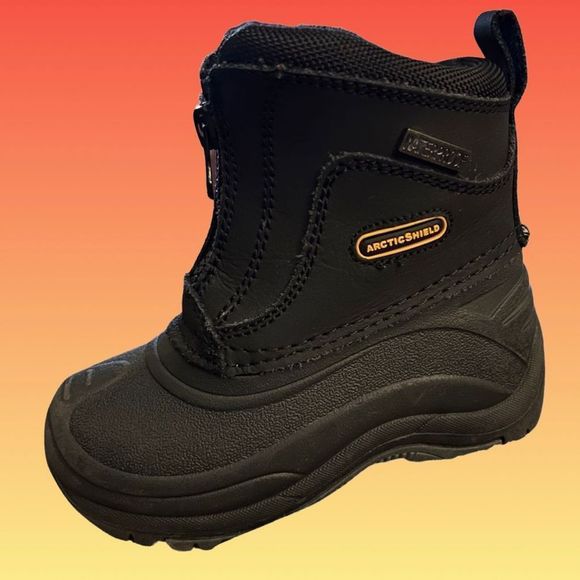 ❄️☃️ Toddler Arctic Shield Waterproof Black Snow Boots Size 8 - Picture 1 of 6